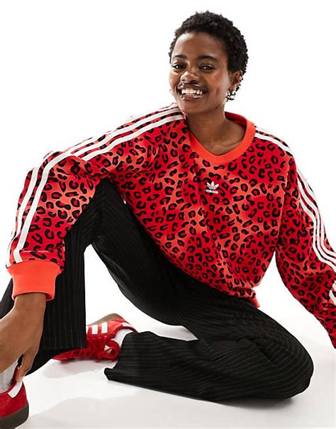 adidas originals leopard luxe sweatshirt.